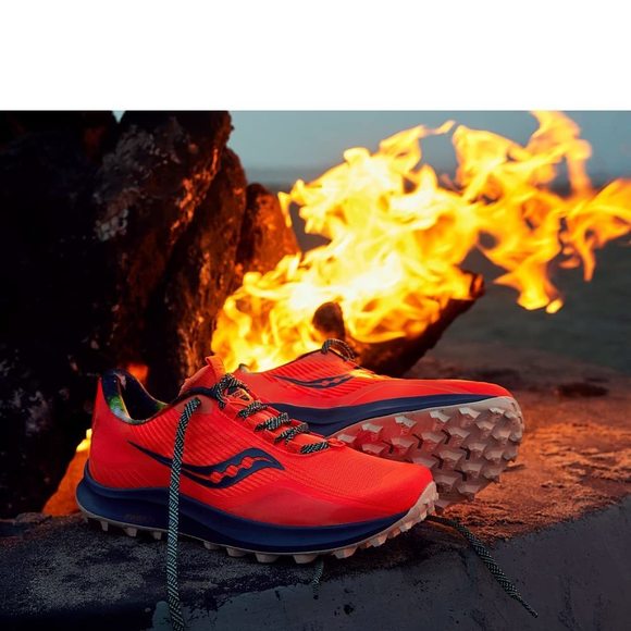 SAUCONY WOMEN'S PEREGRINE 12 SNEAKER, CAMPFIRE STORIES, 8 - Picture 6 of 6